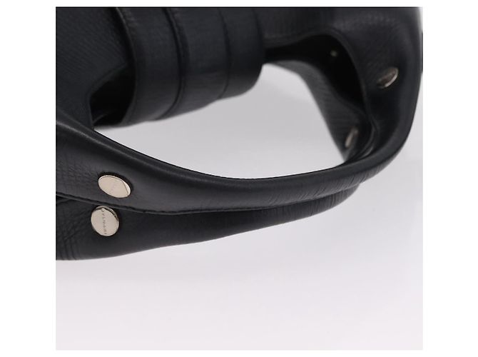 Bulgari BVLGARI Chandra Handtasche Leder 2way Schwarz Silber Authentisch 204605V - Ansicht 7