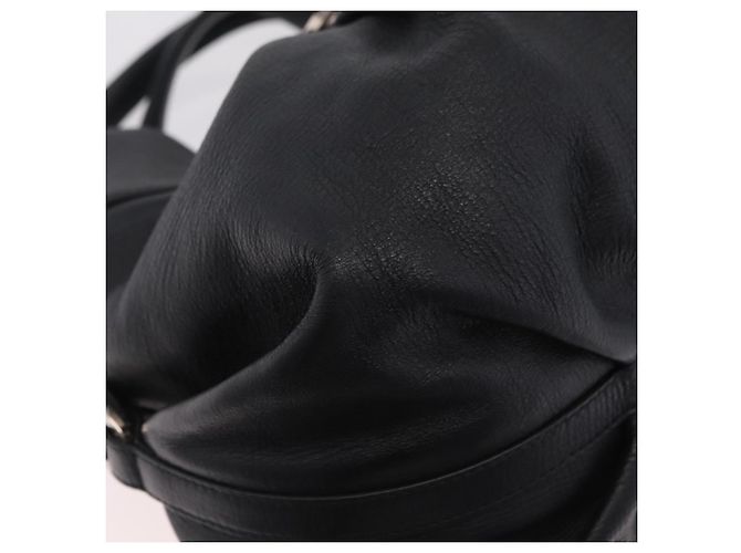 Bulgari BVLGARI Chandra Handtasche Leder 2way Schwarz Silber Authentisch 204605V - Ansicht 9