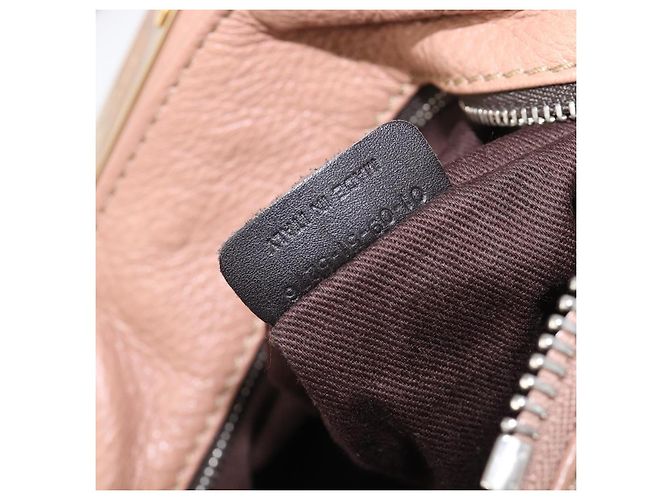 Chloé Borsa a mano Chloe Paddington in pelle beige oro argento Auth BA15798V D'oro - vista 11