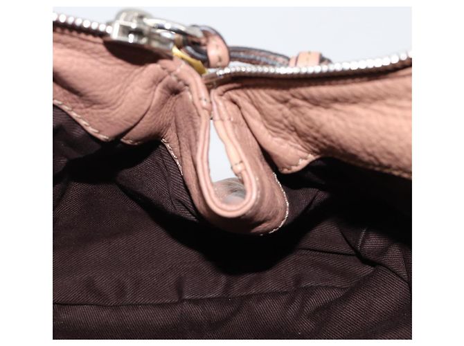Chloé Borsa a mano Chloe Paddington in pelle beige oro argento Auth BA15798V D'oro - vista 22