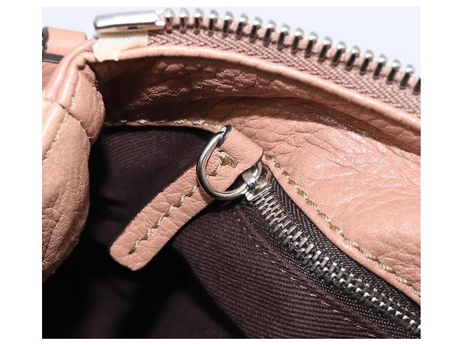 Chloé Borsa a mano Chloe Paddington in pelle beige oro argento Auth BA15798V D'oro - vista 24