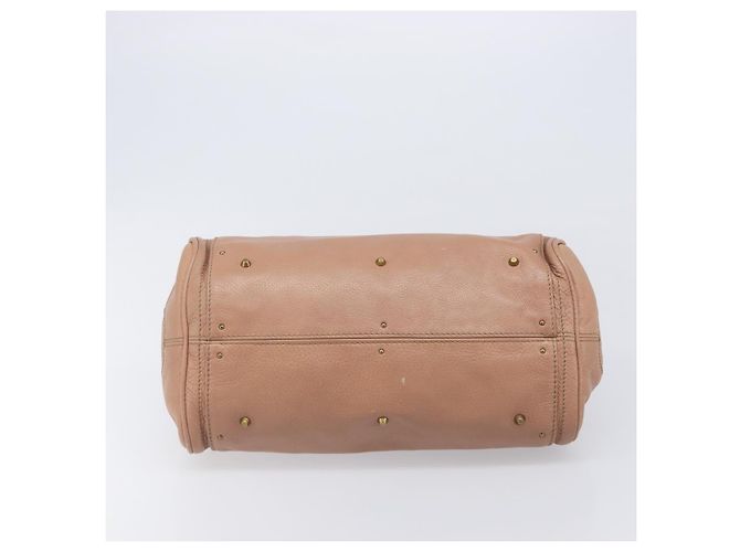Chloé Borsa a mano Chloe Paddington in pelle beige oro argento Auth BA15798V D'oro - vista 5