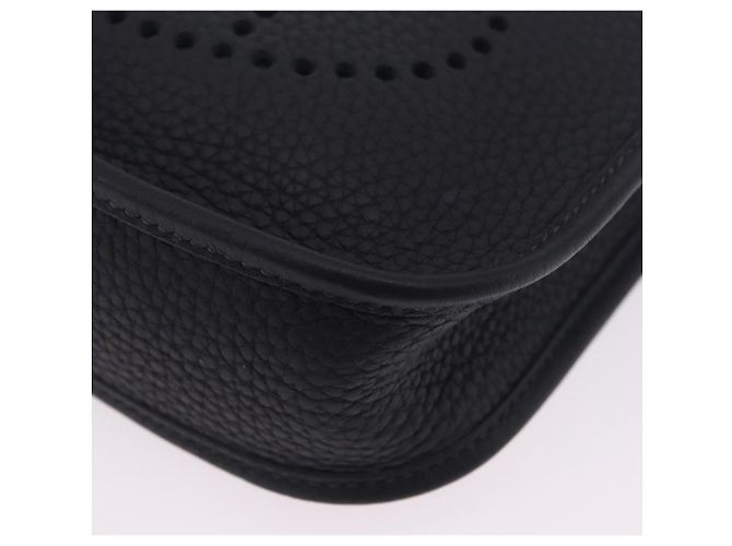 Hermès Borsa HERMES Evelyn TPM Amazon in pelle Taurillon Clemence Nera Auth 203131SM Nero Argento - vista 14
