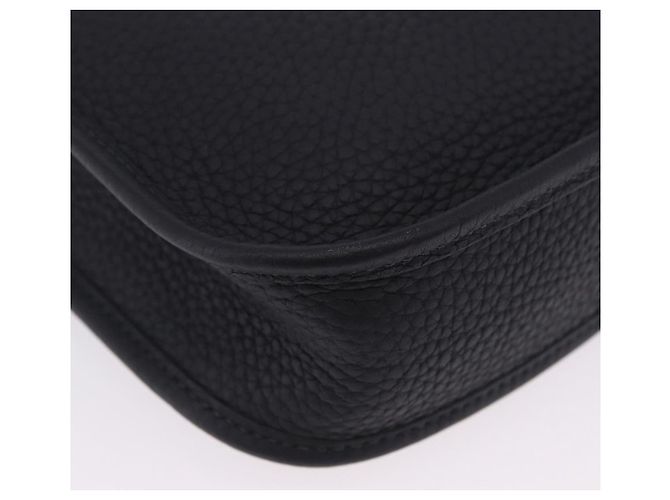 Hermès Borsa HERMES Evelyn TPM Amazon in pelle Taurillon Clemence Nera Auth 203131SM Nero Argento - vista 15