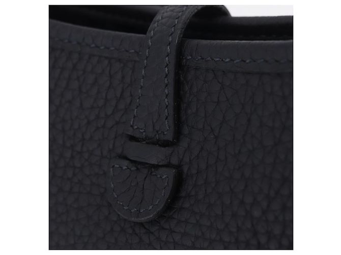 Hermès Borsa HERMES Evelyn TPM Amazon in pelle Taurillon Clemence Nera Auth 203131SM Nero Argento - vista 18