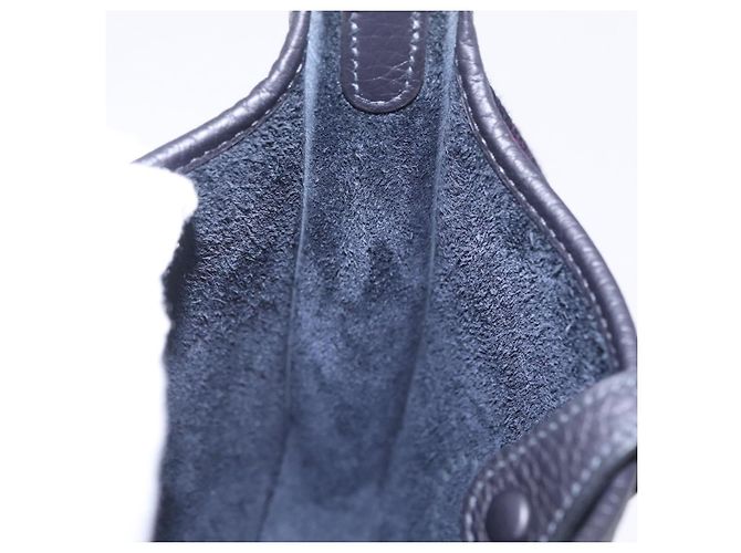 Hermès Borsa HERMES Evelyn TPM Amazon in pelle Taurillon Clemence Nera Auth 203131SM Nero Argento - vista 21