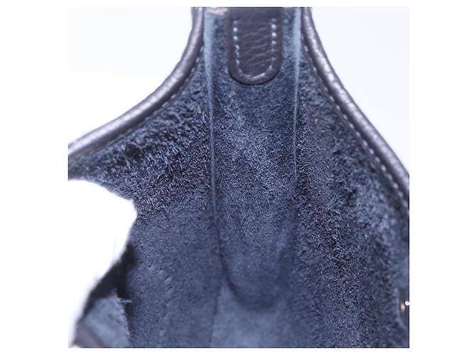 Hermès Borsa HERMES Evelyn TPM Amazon in pelle Taurillon Clemence Nera Auth 203131SM Nero Argento - vista 22