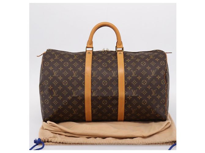 LOUIS VUITTON Monogram Keepall 50 Boston Bag M41426 LV Auth 203125V Monograma - vista 12