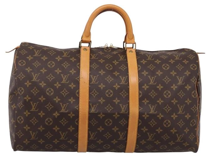 LOUIS VUITTON Monogram Keepall 50 Boston Bag M41426 LV Auth 203125V Monograma - vista 13