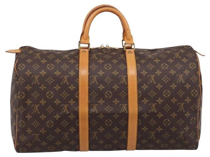 LOUIS VUITTON Monogram Keepall 50 Boston Bag M41426 LV Auth 203125V Monograma - vista 2