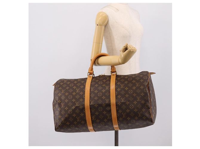 LOUIS VUITTON Monogram Keepall 50 Boston Bag M41426 LV Auth 203125V Monograma - vista 22