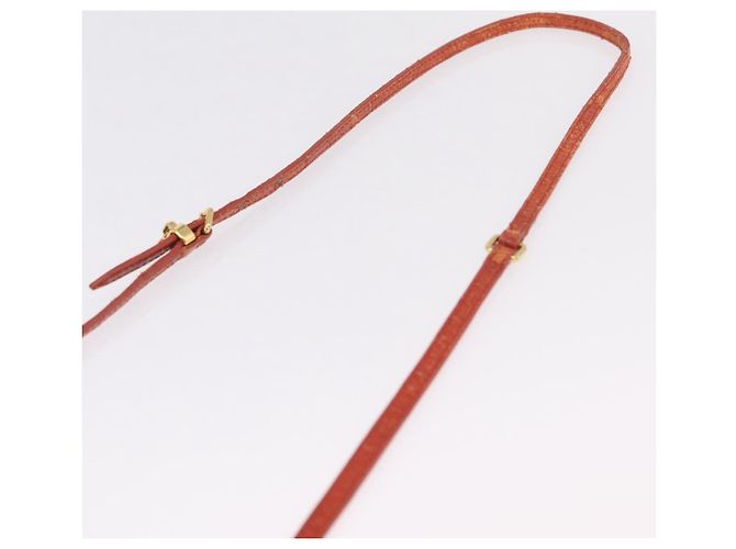 Borsa a tracolla Miu Miu in pelle effetto coccodrillo Orange Gold Auth ka6376 - vista 14