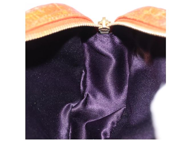 Borsa a tracolla Miu Miu in pelle effetto coccodrillo Orange Gold Auth ka6376 - vista 22