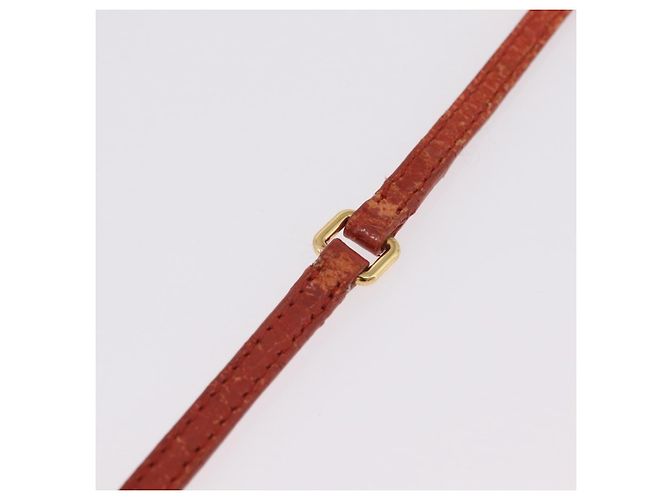 Borsa a tracolla Miu Miu in pelle effetto coccodrillo Orange Gold Auth ka6376 - vista 9