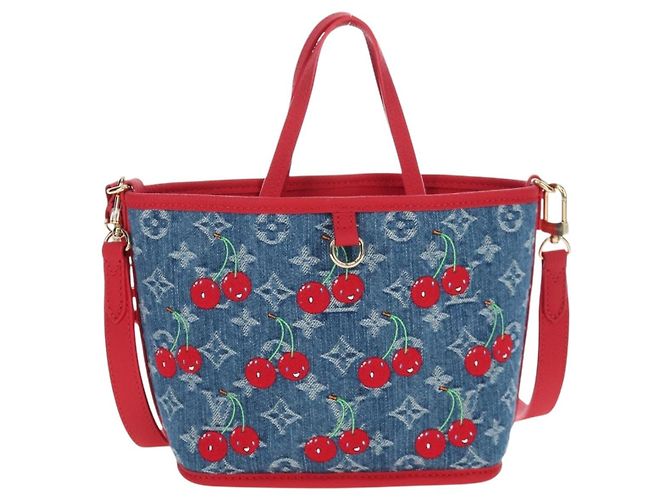 LOUIS VUITTON Monogram denim Neverfull Inside Out Bag Blue M14997 Auth 203843SM Blau - Ansicht 13