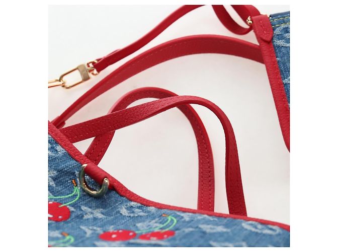 LOUIS VUITTON Monogram denim Neverfull Inside Out Bag Blue M14997 Auth 203843SM Blau - Ansicht 14
