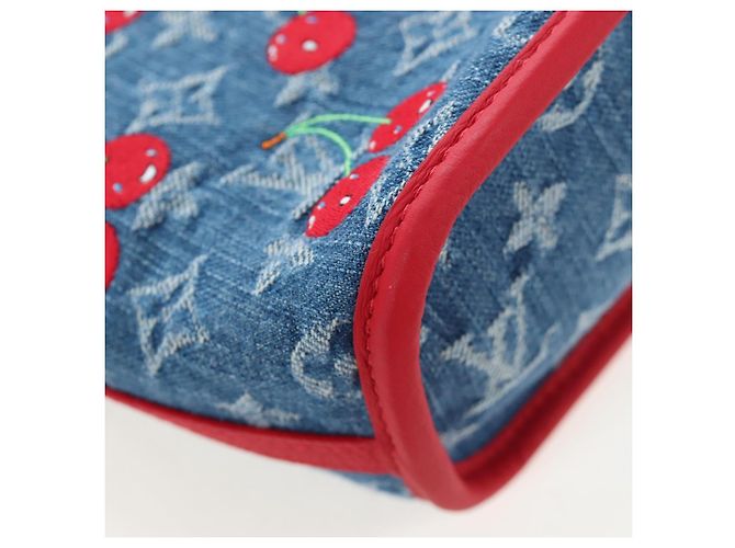 LOUIS VUITTON Monogram denim Neverfull Inside Out Bag Blue M14997 Auth 203843SM Blau - Ansicht 16