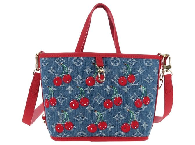 LOUIS VUITTON Monogram denim Neverfull Inside Out Bag Blue M14997 Auth 203843SM Blau - Ansicht 2