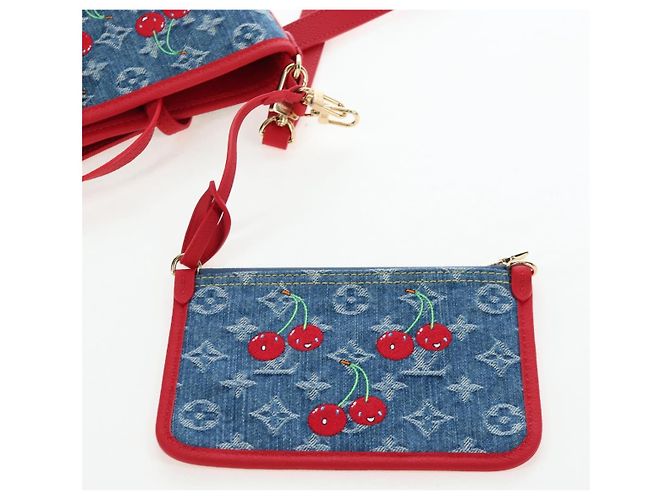 LOUIS VUITTON Monogram denim Neverfull Inside Out Bag Blue M14997 Auth 203843SM Blau - Ansicht 21