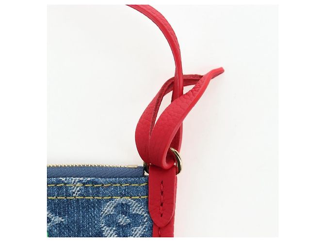 LOUIS VUITTON Monogram denim Neverfull Inside Out Bag Blue M14997 Auth 203843SM Blau - Ansicht 22