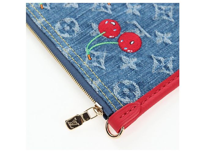 LOUIS VUITTON Monogram denim Neverfull Inside Out Bag Blue M14997 Auth 203843SM Blau - Ansicht 23