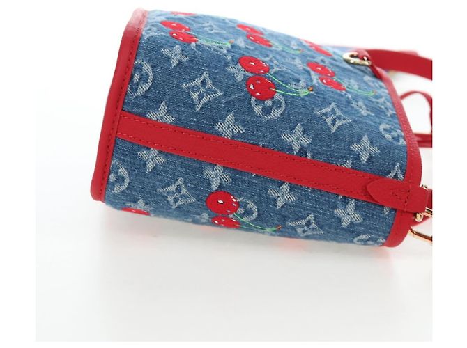 LOUIS VUITTON Monogram denim Neverfull Inside Out Bag Blue M14997 Auth 203843SM Blau - Ansicht 4