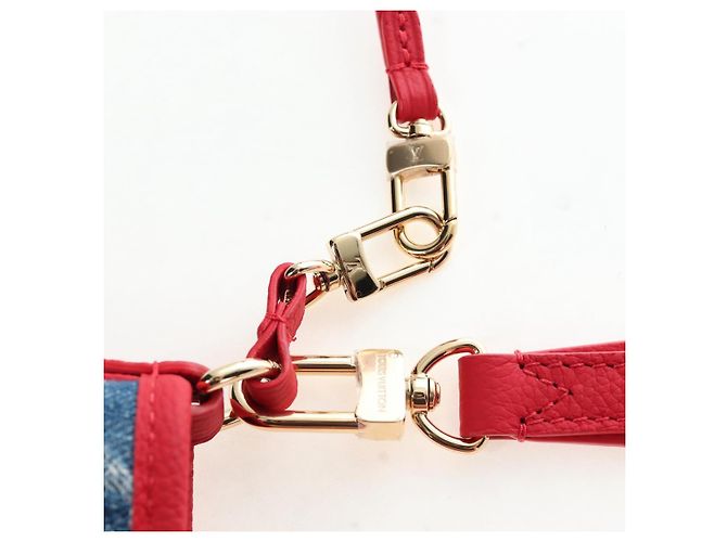 LOUIS VUITTON Monogram denim Neverfull Inside Out Bag Blue M14997 Auth 203843SM Blau - Ansicht 9