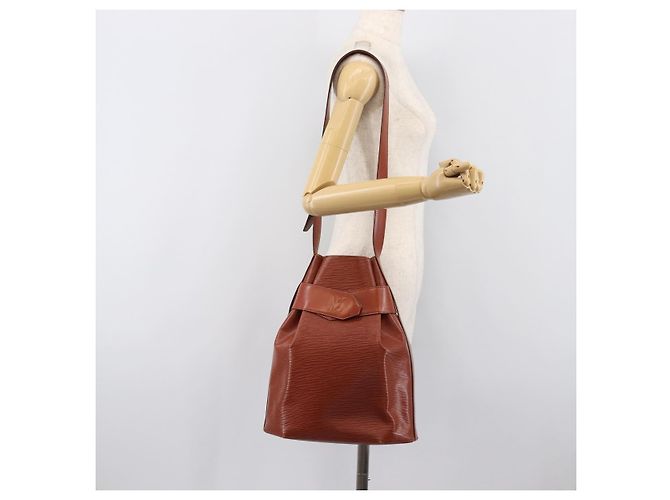LOUIS VUITTON Epi Sac De Paul PM Shoulder Bag Brown M80203 LV Auth 204202A Marrone - vista 22