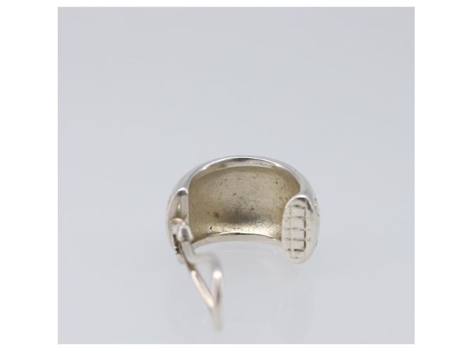 Boucles d'oreilles CHANEL métal Silver CC Auth bs37292 Argenté - vue 5