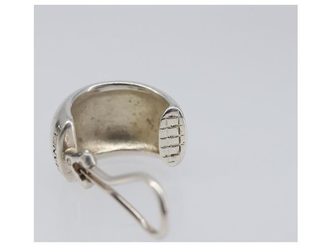 Boucles d'oreilles CHANEL métal Silver CC Auth bs37292 Argenté - vue 6