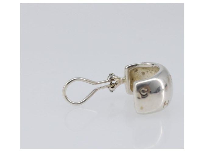 Boucles d'oreilles CHANEL métal Silver CC Auth bs37292 Argenté - vue 7
