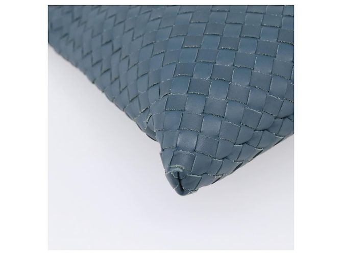 Borsa a tracolla BOTTEGA VENETA INTRECCIATO in pelle blu Auth ep16114V - vista 15