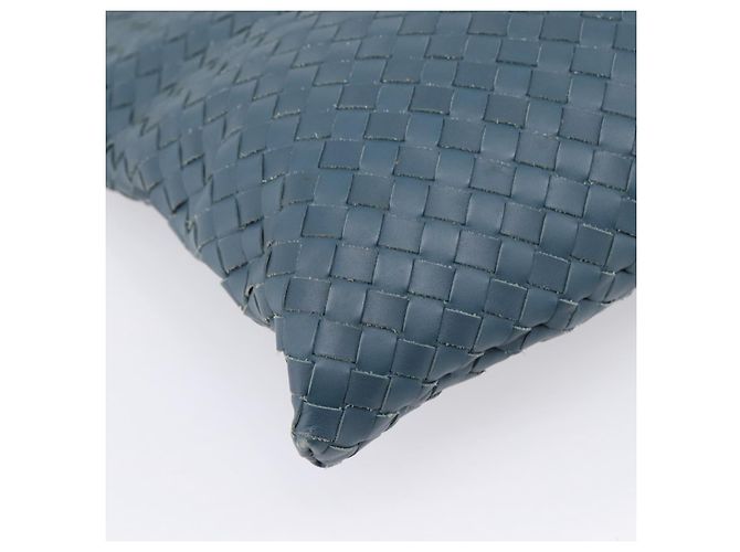 Borsa a tracolla BOTTEGA VENETA INTRECCIATO in pelle blu Auth ep16114V - vista 17