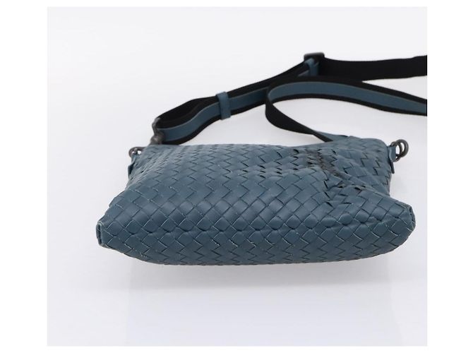 Borsa a tracolla BOTTEGA VENETA INTRECCIATO in pelle blu Auth ep16114V - vista 5