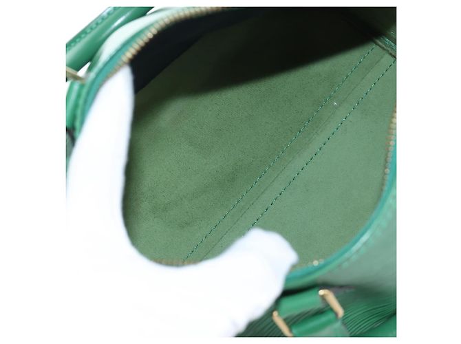 LOUIS VUITTON Epi Speedy 25 Hand Bag Borneo Green M43014 LV Auth 206255V - vista 10