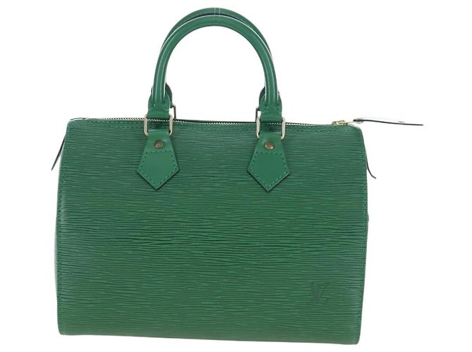 LOUIS VUITTON Epi Speedy 25 Hand Bag Borneo Green M43014 LV Auth 206255V - vista 13