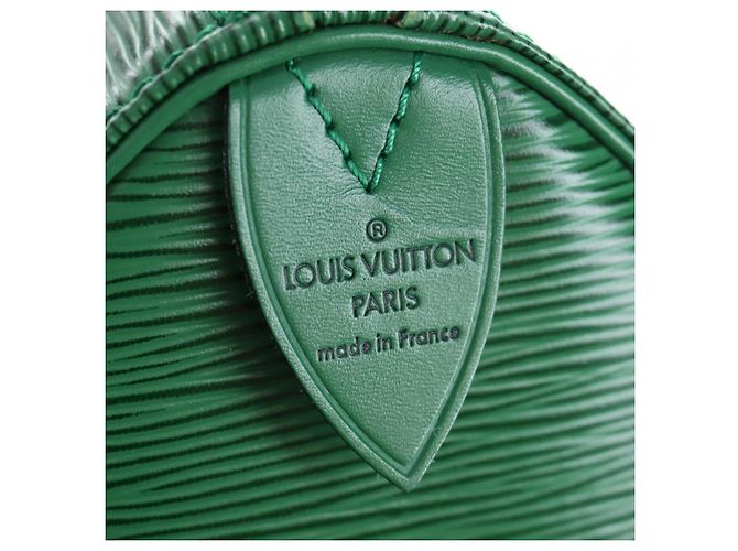LOUIS VUITTON Epi Speedy 25 Hand Bag Borneo Green M43014 LV Auth 206255V - vista 17