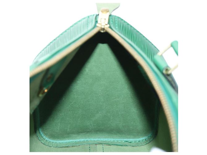 LOUIS VUITTON Epi Speedy 25 Hand Bag Borneo Green M43014 LV Auth 206255V - vista 20
