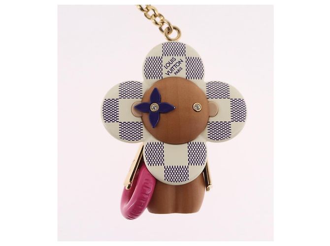 LOUIS VUITTON Damier Azur Vivienne By The Pool Bag Charm M01168 LV Auth ar14317M - vista 3