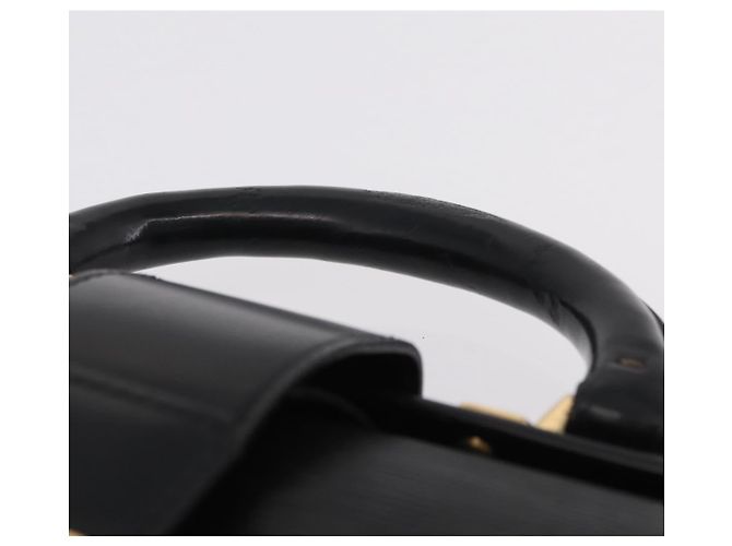 LOUIS VUITTON Epi Serviette Fermoir Business Bag Black M54352 LV Auth BA15512 - view 15
