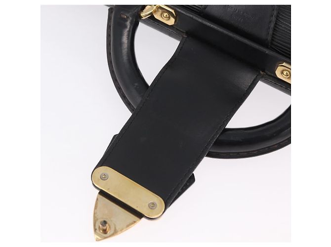 LOUIS VUITTON Epi Serviette Fermoir Business Bag Black M54352 LV Auth BA15512 - view 21