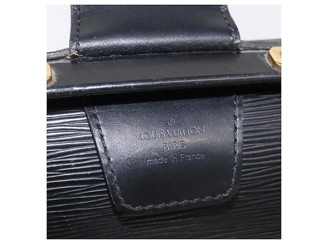 LOUIS VUITTON Epi Serviette Fermoir Business Bag Black M54352 LV Auth BA15512 - view 22