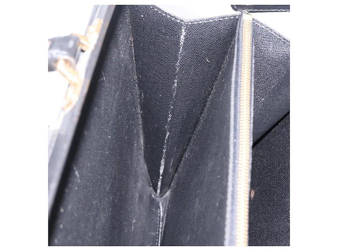 LOUIS VUITTON Epi Serviette Fermoir Business Bag Black M54352 LV Auth BA15512 - view 23