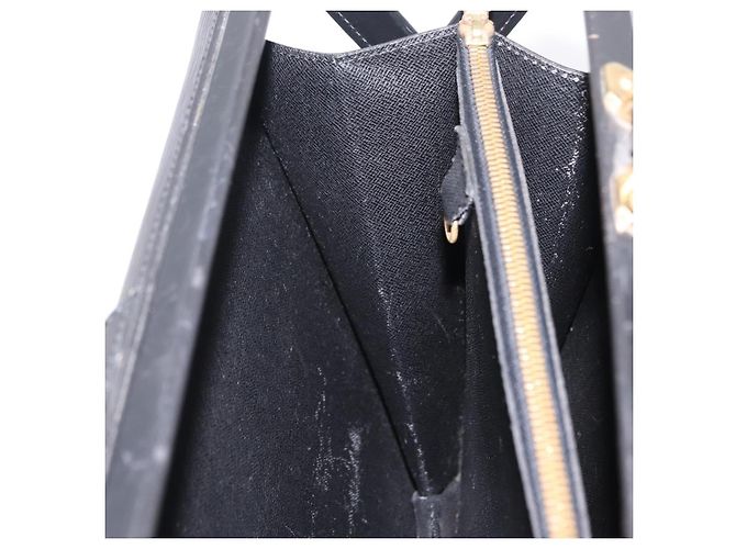 LOUIS VUITTON Epi Serviette Fermoir Business Bag Black M54352 LV Auth BA15512 - view 26