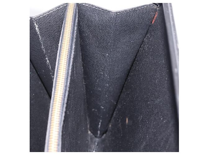 LOUIS VUITTON Epi Serviette Fermoir Business Bag Black M54352 LV Auth BA15512 - view 27