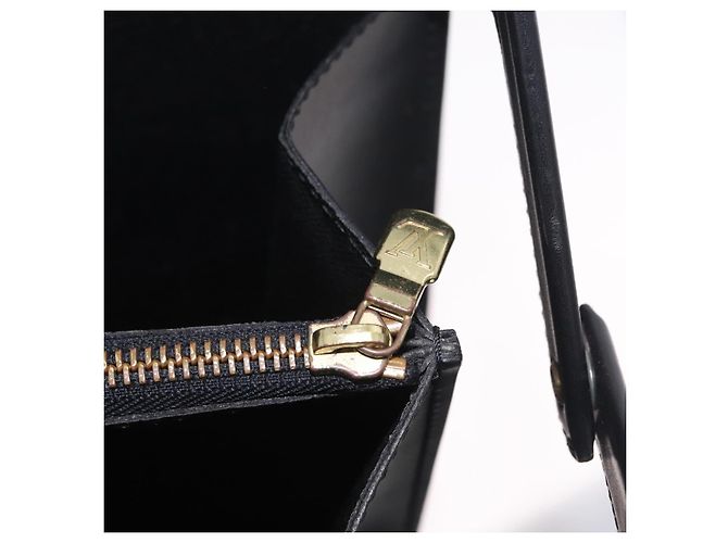 LOUIS VUITTON Epi Serviette Fermoir Business Bag Black M54352 LV Auth BA15512 - view 28