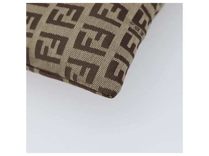 Pouch FENDI Zucchino Canvas Beige Auth kk712A - vista 14