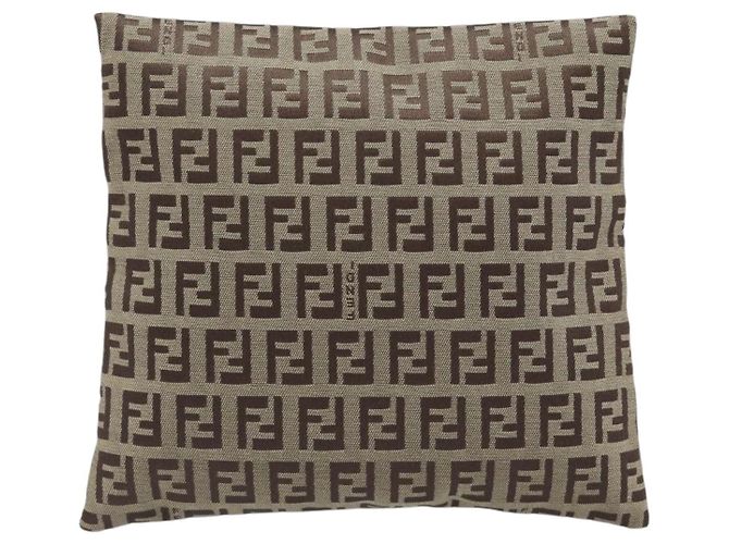Pouch FENDI Zucchino Canvas Beige Auth kk712A - vista 2