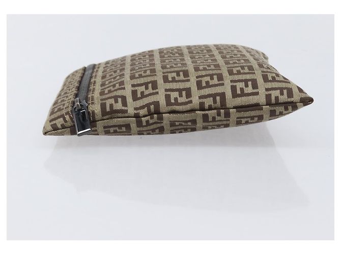Pouch FENDI Zucchino Canvas Beige Auth kk712A - vista 4