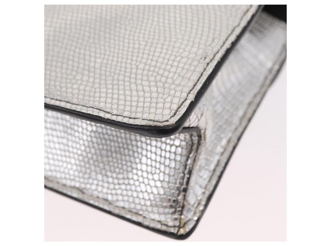 Miu Miu Schultertasche Leder Silber Authentisch 206274M - Ansicht 19
